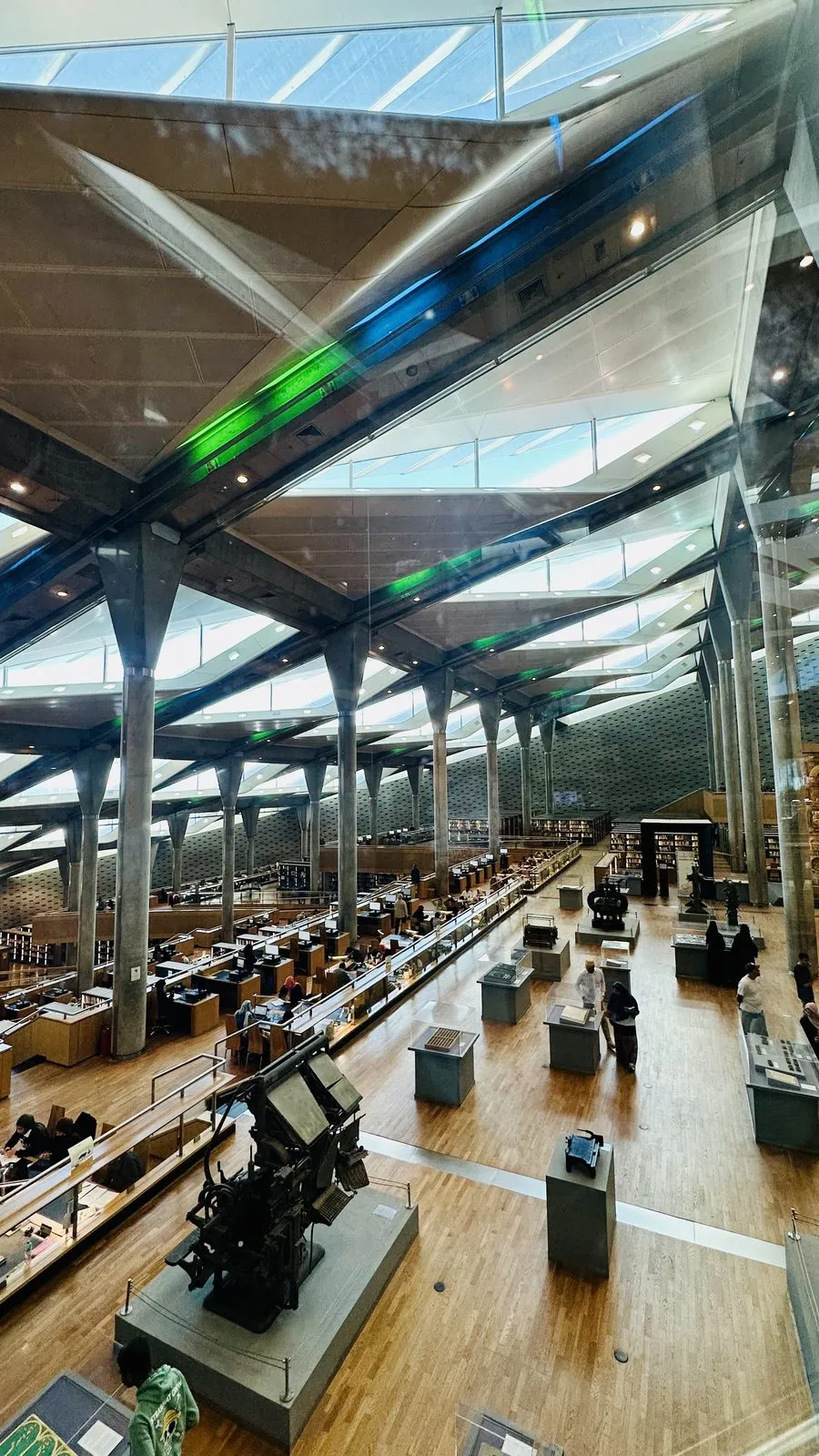 Inside the Bibliotheca Alexandrina