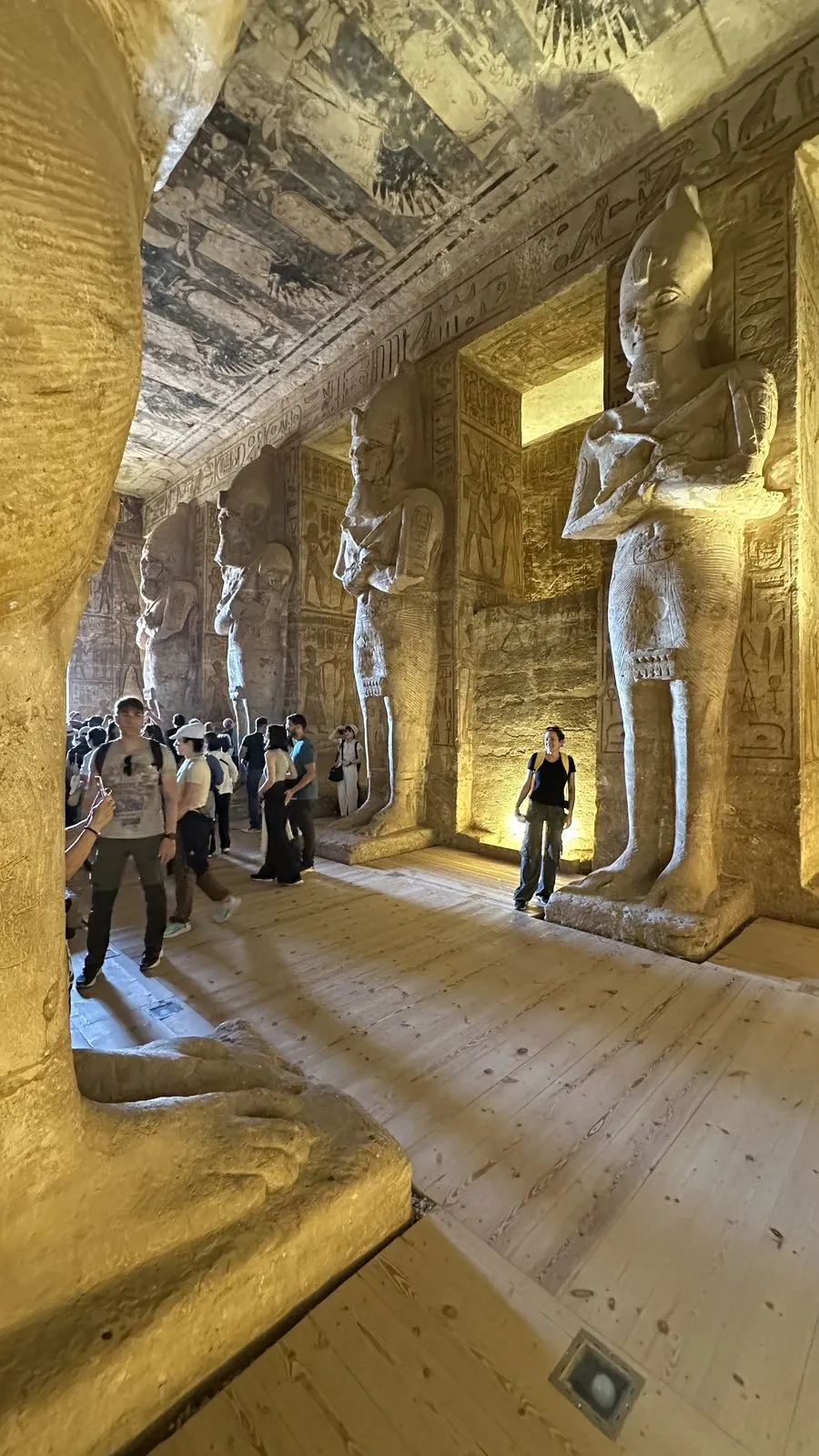 Inside the Great Temple at Abu Simbel