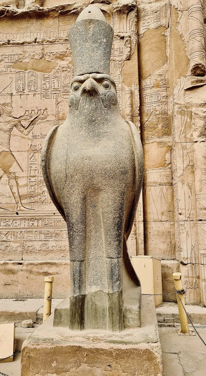 Horus standing guard at Edfu