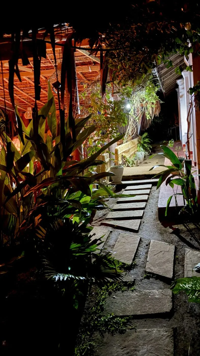Stepping-stone path through the garden