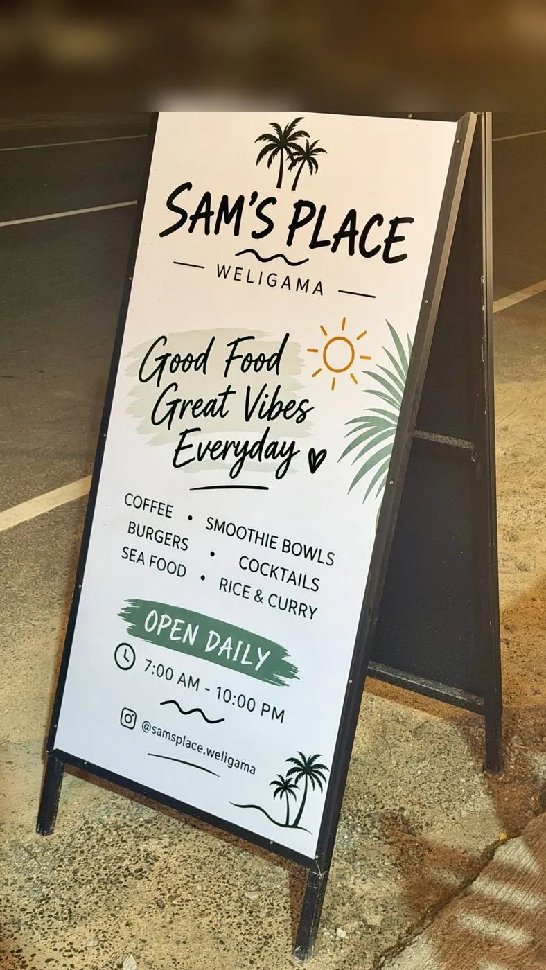 Sam's Place sign