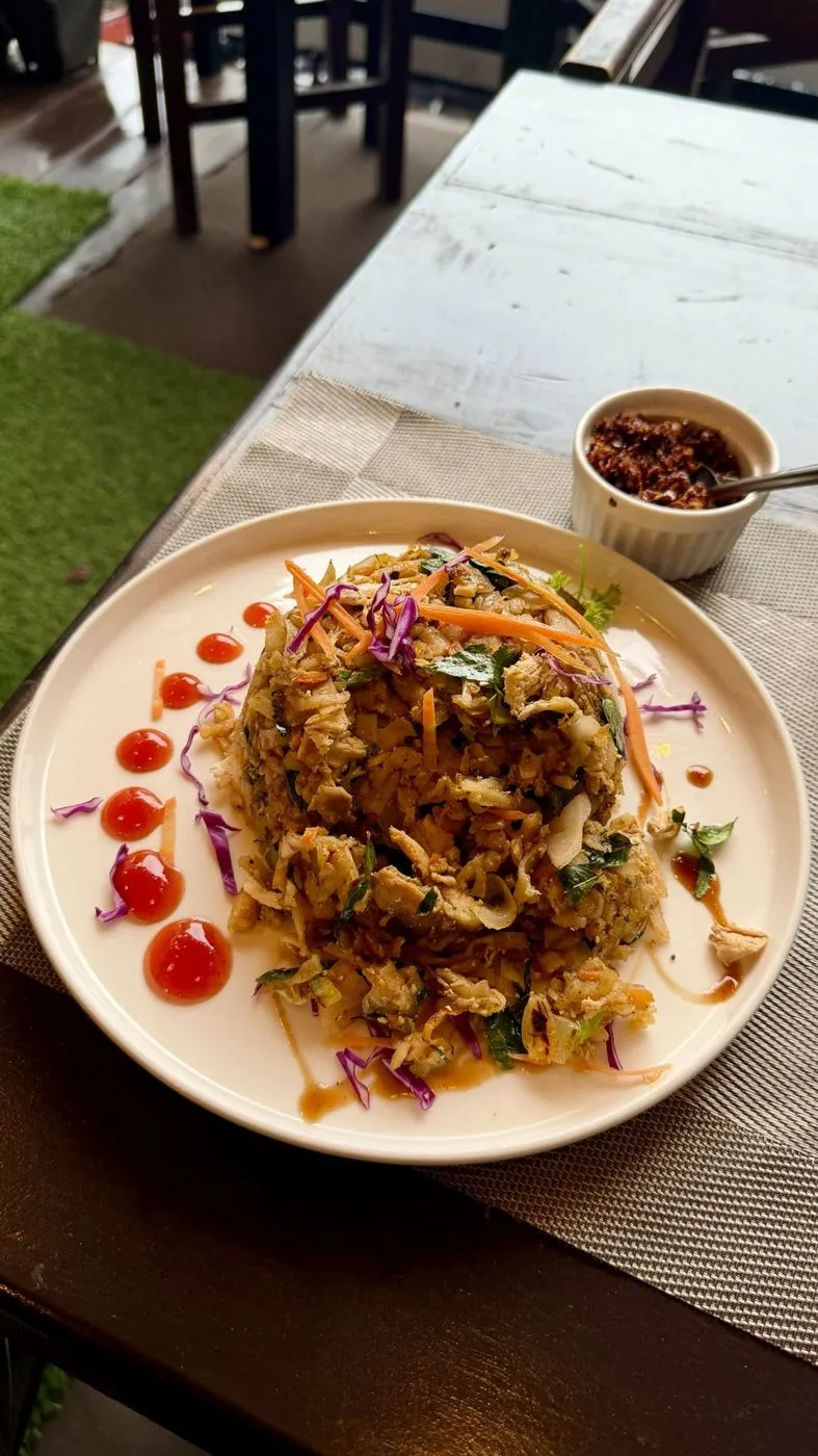 Chicken kottu with chilli sambol at Wimala, LKR 1,250